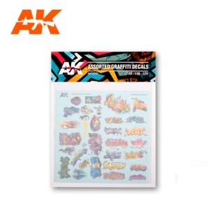 画像1: AKインタラクティブ[AK09091]街の落書きデカールセット (1)