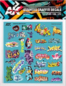 画像3: AKインタラクティブ[AK09091]街の落書きデカールセット (3)