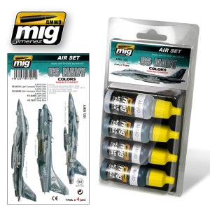 画像1: AMMO[AMIG7201]アメリカ海軍航空機80年代以降カラーセット (1)