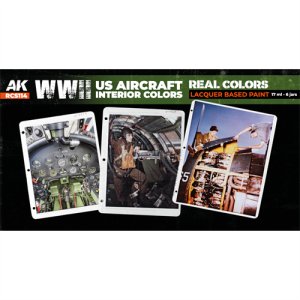 画像2: AKインタラクティブ[RCS114]WW2 US航空機インテリアカラー6色セット (2)