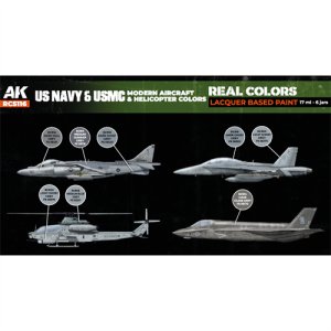 画像2: AKインタラクティブ[RCS116]US海軍・海兵隊航空機現用カラー6色セット (2)