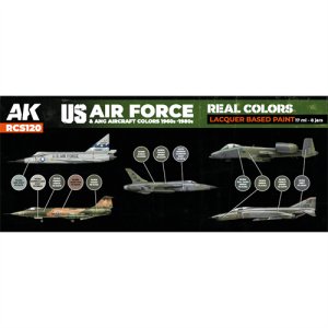 画像2: AKインタラクティブ[RCS120]US空軍＆州兵航空機1960s-1980sカラー8色セット (2)