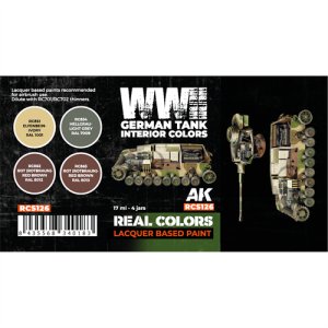 画像2: AKインタラクティブ[RCS126]WW2ドイツ戦車インテリアカラー4色セット (2)