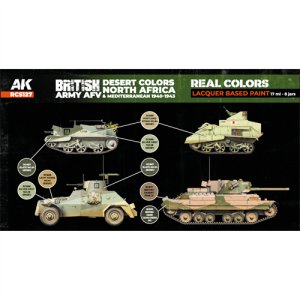 画像2: AKインタラクティブ[RCS127]WW2イギリスAFV北アフリカ＆地中海戦線1940-43カラー6色セット (2)