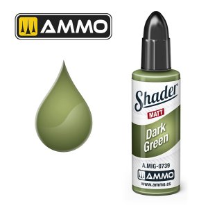画像1: AMMO[AMIG0739]マット ダークグリーン シェーダー (1)