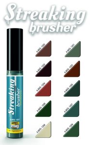 画像2: AMMO[AMIG1251]ストレーキングブラッシャー・コールドダーティグレイ（模型用筆付油絵の具） (2)