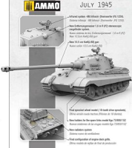 画像4: AMMO[AMIG8500] 1/35 ドイツ軍 重戦車 Sd.Kfz.182キングタイガー ヘンシェル砲塔　1945年 2 in 1 限定版 (4)