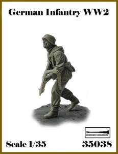 画像1: アルデンヌミニチュア[AR35038]1/35 WWII ドイツ軍歩兵＃2 MG42を持つ兵士(1体入) (1)