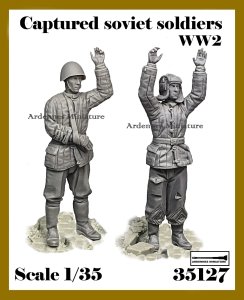 画像1: アルデンヌミニチュア[AR35127]1/35 WWII 露/ソ 捕虜となった戦車兵セット(2体入) (1)