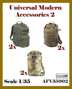 画像1: アルデンヌミニチュア[ARAFV35002]1/35 現用 汎用アクセサリーセット＃2 ミディアムバックパック(6個入) (1)