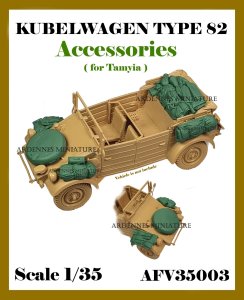 画像1: アルデンヌミニチュア[ARAFV35003]1/35 WWII ドイツ キューベルワーゲン82型 アクセサリーセット(タミヤ用) (1)