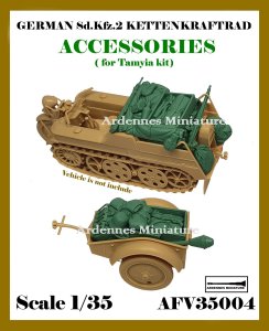 画像1: アルデンヌミニチュア[ARAFV35004]1/35 WWII ドイツ Sd.Kfz.2ケッテンクラート アクセサリーセット(タミヤ用) (1)