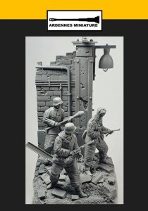 画像3: アルデンヌミニチュア[ARBA35004]1/35 WWII ドイツ スペシャルジオラマシリーズ 工場廃墟の戦いセット(3体入)【限定品】 (3)