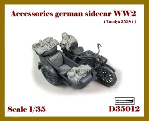 画像1: アルデンヌミニチュア[ARD35012]1/35 WWII ドイツ 軍用サイドカー用アクセサリー(タミヤ35384用) (1)