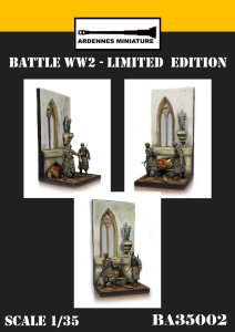 画像2: アルデンヌミニチュア[ARBA35002]1/35 WWII ドイツ スペシャルジオラマシリーズ 降下猟兵市街戦セット(2体入) [【数量限定】] (2)