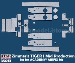 画像1: ATAK model[AT35013]1/35 WWII ドイツ タイガーI重戦車 中期型用ツィンメリットセット(アカデミー/エアフィックス用) (1)