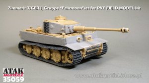画像5: ATAK model[AT35059]1/35 WWII ドイツ タイガーI重戦車 フェールマン戦隊用ツィンメリットセット(ライフィールドモデルRM-5005用) (5)