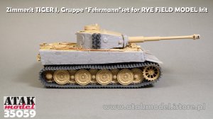 画像6: ATAK model[AT35059]1/35 WWII ドイツ タイガーI重戦車 フェールマン戦隊用ツィンメリットセット(ライフィールドモデルRM-5005用) (6)