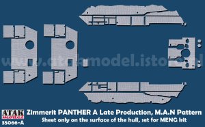画像1: ATAK model[AT35066-A]1/35 WWII ドイツ パンサー戦車A型後期型 MAN社製用ツィンメリットセット＃2(車体のみ モンモデルTS-035用) (1)