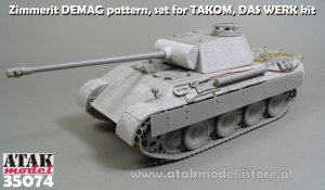 画像2: ATAK model[AT35074]1/35 WWII ドイツ パンサー戦車A型 前期型 デマーク社製用ツィンメリットセット(タコム2097/ダスヴェルクDW35009用) (2)