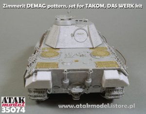 画像6: ATAK model[AT35074]1/35 WWII ドイツ パンサー戦車A型 前期型 デマーク社製用ツィンメリットセット(タコム2097/ダスヴェルクDW35009用) (6)