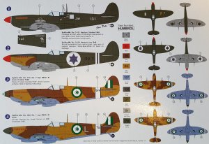 画像2: AZモデル[AZM7393]1/72 スピットファイアMk.IX「イスラエル・エジプト2イン1」 (2)