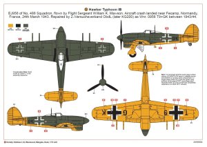 画像2: エアフィックス[AIRA19003A]1/24 ホーカータイフーンＭｋ．ＩＢカードア (2)