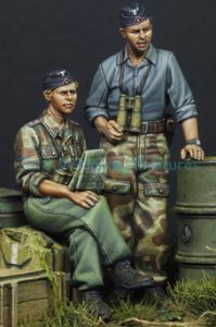 画像3: Alpine Miniatures[AM35101]1/35 ドイツ戦車クルーセット　夏服(２体) (3)