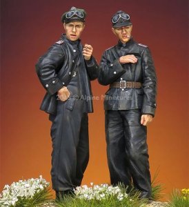 画像4: Alpine Miniatures[AM35207]1/35 武装親衛隊 AFVクルーセット Uボートジャケット 1944-45(2体セット) (4)