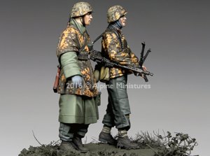 画像7: Alpine Miniatures[AM35213]1/35 WWII独 武装親衛隊歩兵 ハンセン戦闘団(バルジの戦い)(2体セット) (7)