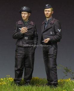 画像2: Alpine Miniatures[AM35228]1/35 WWII独 国防軍戦車クルー (2体セット)(パンツァージャケット) (2)