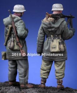 画像3: Alpine Miniatures[AM35258]1/35 WWII 独 武装親衛隊 MG42機関銃チーム ハリコフ ２体セット (3)