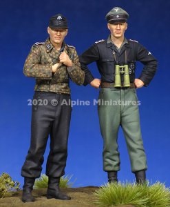 画像2: Alpine Miniatures[AM35274]1/35 WWII 独 ドイツSS武装親衛隊 戦車搭乗員セット(2体入り) (2)