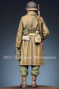 画像7: Alpine Miniatures[AM35294]1/35 WWIIアメリカ陸軍 予備弾薬箱を運ぶ射撃助手 冬 (7)