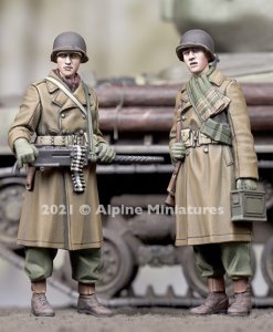 画像2: Alpine Miniatures[AM35295]1/35 WWIIアメリカ陸軍M1919MG射撃チーム 冬 (2)