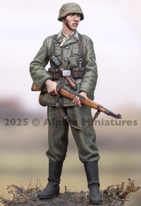 画像2: Alpine Miniatures[AM35331]1/35 WWII ドイツ Kar98kを持つ装甲擲弾兵兵士 (2)