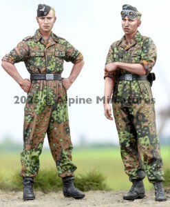 画像1: Alpine Miniatures[AM35338]1/35 WWII ドイツ 武装親衛隊戦車兵セット(2体入) (1)