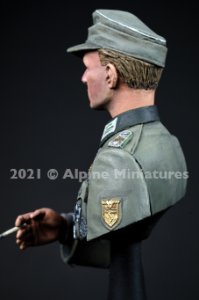 画像5: Alpine Miniatures[AMB005]1/16 WWII 独 胸像「グロスドイッチュラント師団」大尉 (5)