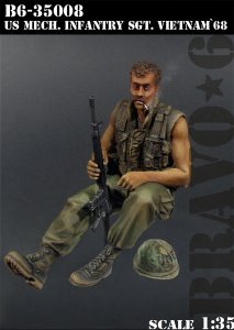 画像1: Bravo6[B6-35008]1/35 米 機械化部隊兵士(1)軍曹ベトナム'68 (1)