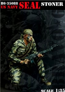 画像1: Bravo6[B6-35088]1/35 米 ネイビーシールズ ストーナー63軽機関銃手 (1)