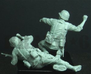 画像3: Bravo6[B6-35300]1/35 米 歩兵ベトナム(11)手榴弾投擲(2体セット) (3)