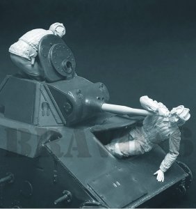 画像2: Bravo6[B6-35141]1/35 WWII ソ/露 ソビエトT-70軽戦車搭乗員冬季装備セット 搭乗 (2)