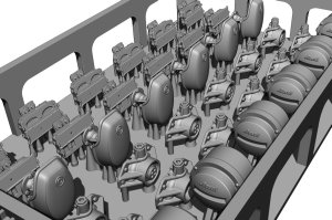 画像4: BSK Model[BSKC35008]1/35 WWII ドイツ 前照灯&後方灯セット (4)