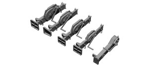 画像3: BSK Model[BSKC35014]1/35 WWII ドイツ ジャッキセット(5個入) (3)