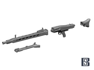画像3: BSK Model[BSKC35015]1/35 WWII ドイツ MG42機関銃(4個入) (3)