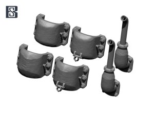 画像1: BSK Model[BSKC35023]1/35 WWII ドイツ キングタイガー/ヤークトタイガー 排気管&装甲カバーセット (1)