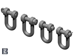 画像1: BSK Model[BSKC35024]1/35 WWII ドイツ U字型シャックルセット タイガーI/キングタイガー/ヤークトタイガー/パンサー用(12個入) (1)