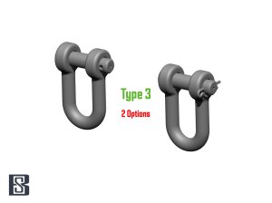 画像4: BSK Model[BSKC35024]1/35 WWII ドイツ U字型シャックルセット タイガーI/キングタイガー/ヤークトタイガー/パンサー用(12個入) (4)