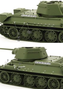 画像4: BSK Model[BSKD35007A]1/35 WWII 露/ソ T-34-76/T-34-85戦車用ディテールセット (4)