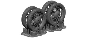 画像2: BSK Model[BSKW35002]1/35 WWII ドイツ ツェンダップKS600オートバイ用ホイールセット(タミヤ用) (2)